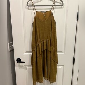 Zara olive green dress! Worn 3 times, great condition